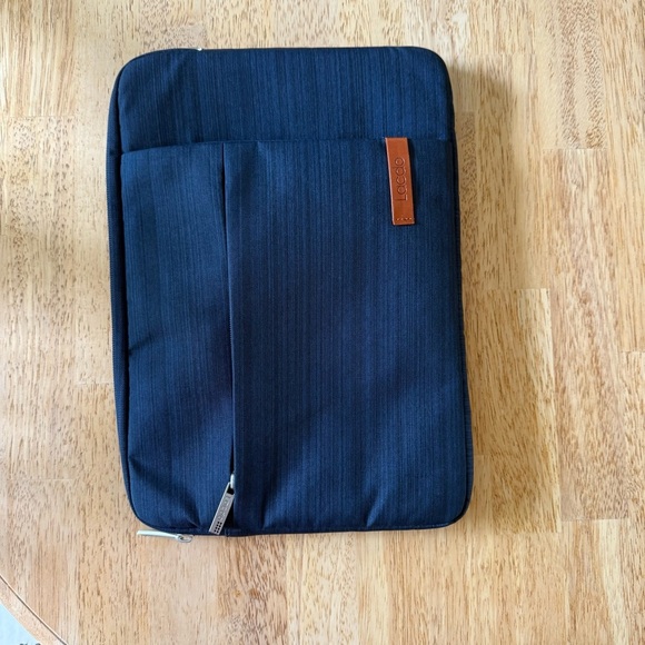 Lacdo padded laptop sleeve case 13-14” Navy Blue - Picture 1 of 9